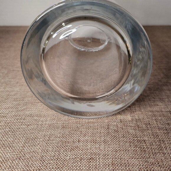 Clear Crystal Heart Etched Hurricane Lantern With Silver Metal Swivel Handle - Picture 7 of 12